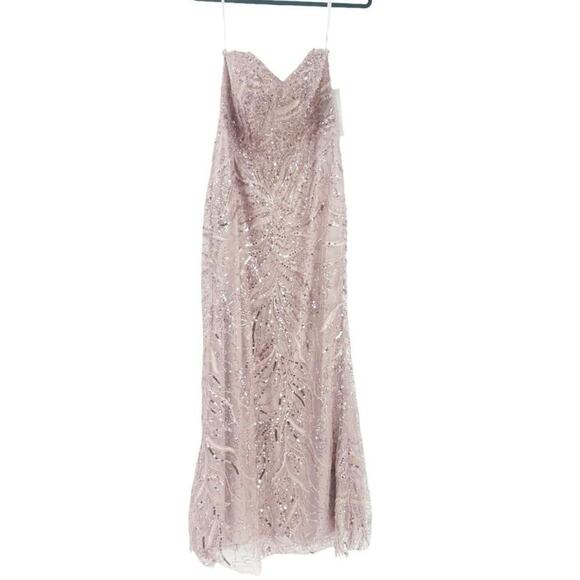 Mac Duggal Strapless Embellished Sequin Column Gown Size 10 NWT - Picture 13 of 13